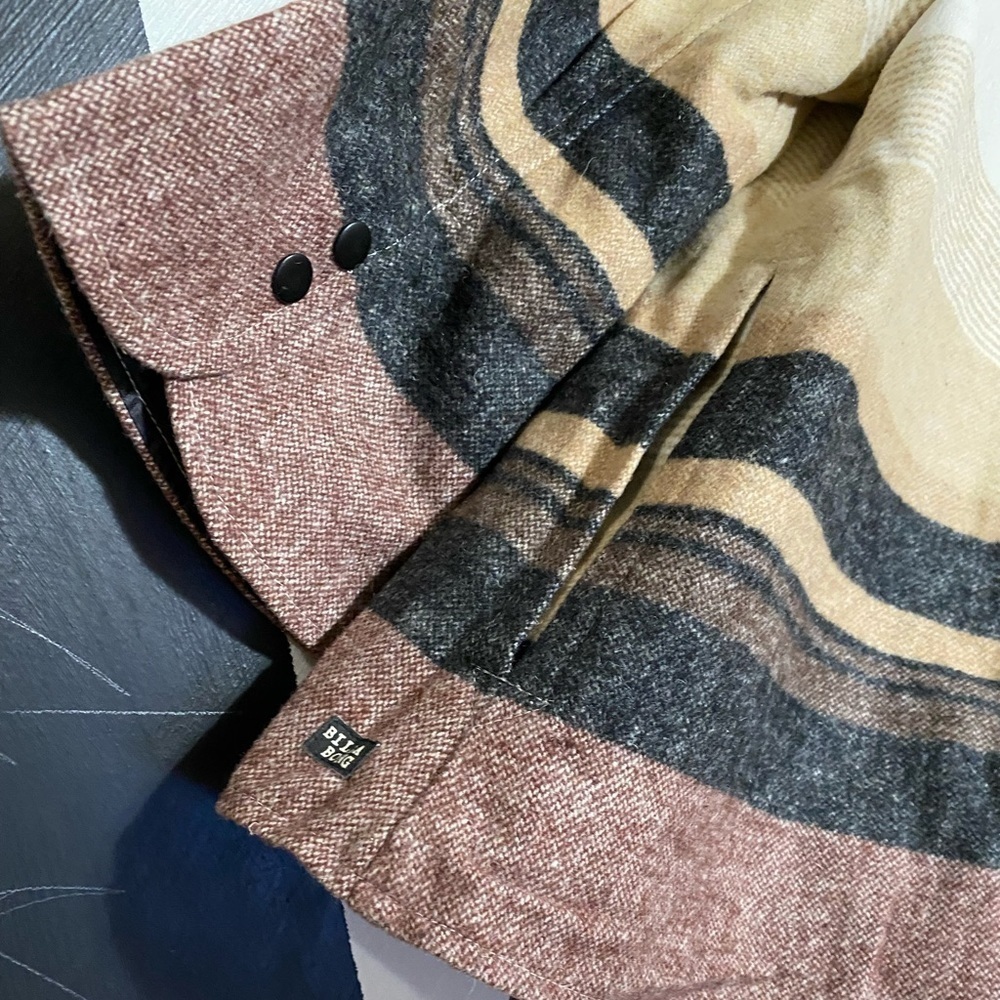 Billabong  Jacket Wool Blend Woven Pockets Size S - Picture 8 of 12